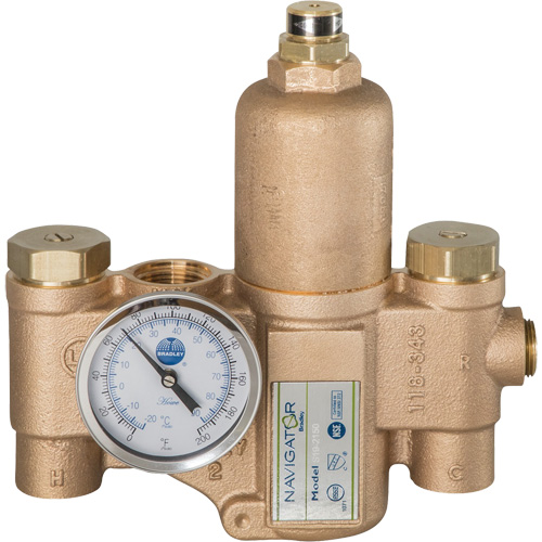 Robinet mitigeur thermostatique pour luminaires durgence Navigator EFX20, 30 gal./min SPOC Demo