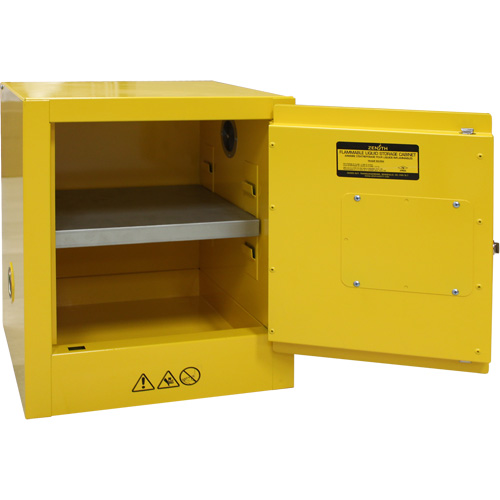 Armoire pour produits inflammables, 4 gal., 1 Porte(s), 17" La x 22" h x 18" p SPOC Demo