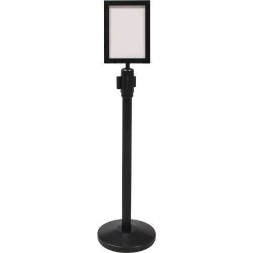 Sign Frame for Crowd Control Post, Black SPOC Demo