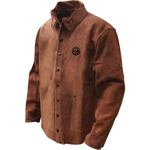 Gander Brand Split Cowhide Welding Jacket, Leather, 4X-Large, Brown SPOC Demo