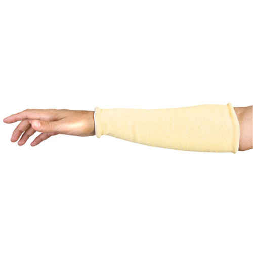 Contender Cut-Resistant Composite-Knit Sleeves, Aramid, 18", ASTM ANSI Level A5, Yellow SPOC Demo