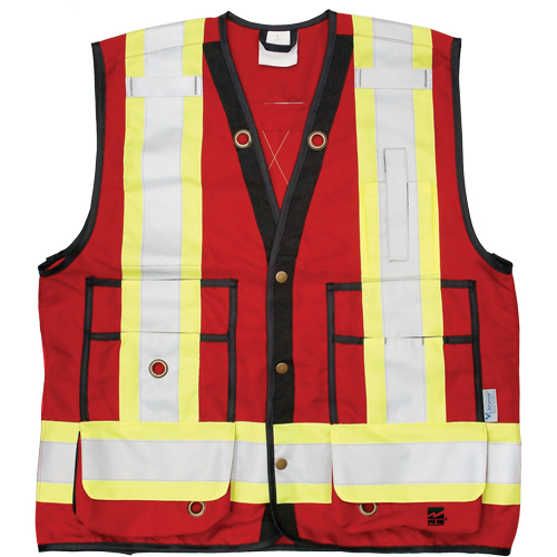 Open Road&reg; Surveyor Vest, Red, Large, Polyester SPOC Demo