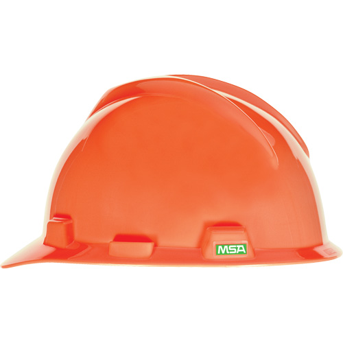 V-Gard&reg; Slotted Hard Hat, Meets CSA Type 1, Ratchet Suspension, Non-Vented SPOC Demo