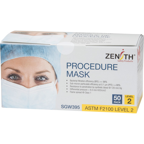 Disposable Procedure Face Masks, ASTM F2100 Level 2, Class 1 SPOC Demo