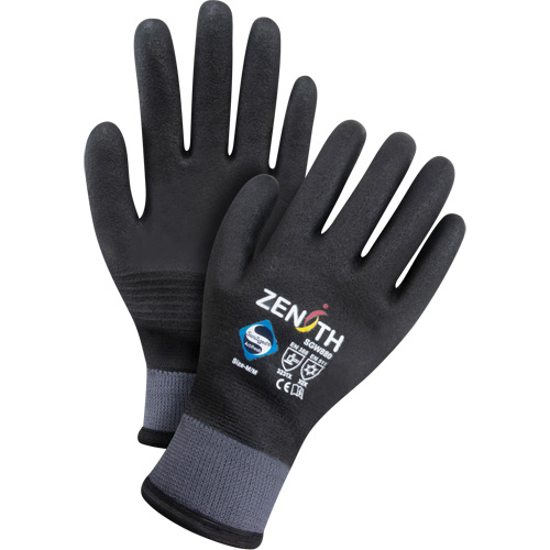 Gants enduits ZX-30° de premi&egrave;re qualit&eacute;, Grand, R&ecirc;vetement Mousse de PVC, Calibre 15, Enveloppe en Nylon SPOC Demo