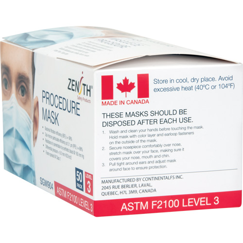 Disposable Procedure Face Masks, ASTM F2100 Level 3, Class 1 SPOC Demo