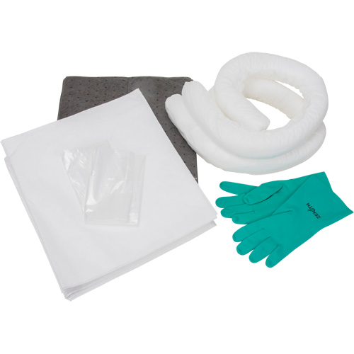 Trousse d'&eacute;quipement de lutte contre les d&eacute;versements, Huile seulement/Universel, Sac, Absorbance de 10 gal. US SPOC Demo