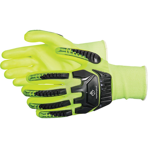 Dexterity&reg; Anti-Impact High-Visibility Gloves, Small, Foam Nitrile Palm, Elastic Cuff SPOC Demo