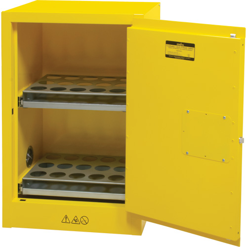 Flammable Aerosol Storage Cabinet, 12 gal., 1 Door, 23" W x 35" H x 18" D SPOC Demo