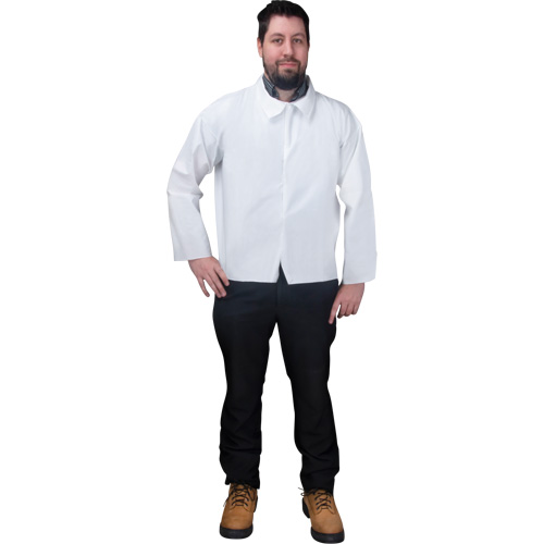 Chemise jetable, Microporeux, 2T-Grand, Blanc SPOC Demo