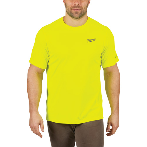 Chandail l&eacute;ger &agrave; haute visibilit&eacute; Workskin, Hommes, Petit, Jaune SPOC Demo