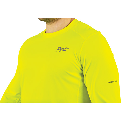Chandail l&eacute;ger &agrave; haute visibilit&eacute; Workskin, Hommes, Petit, Jaune SPOC Demo