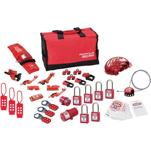 Premier Lockout Kit with Zenex Thermoplastic Locks, Electrical/Valve Kit, 34 Components SPOC Demo
