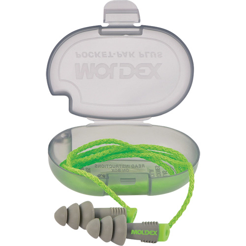 Alphas Reusable Earplugs, Corded, Bulk - Plastic Case, 27 dB NRR, One-Size SPOC Demo