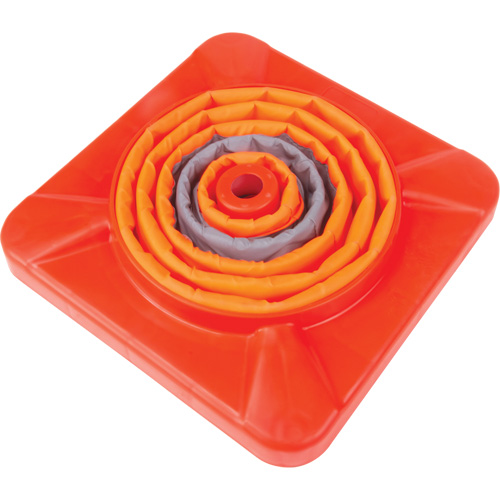 C&ocirc;ne de signalisation repliable, 18" h, Orange SPOC Demo