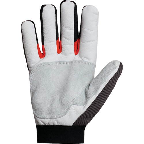 Clutch Gear&reg; Thinsulate Mechanic's Gloves, Grain Goatskin/Split Leather Palm, Size Small/7 SPOC Demo