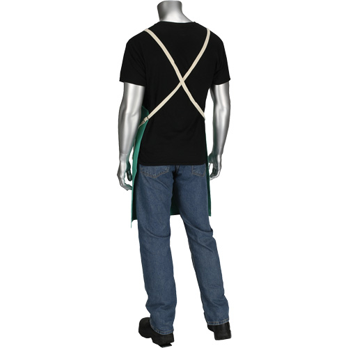 Tablier en satinette 100 % coton trait&eacute; FR Ironcat Dynamic, Salopette, Vert SPOC Demo