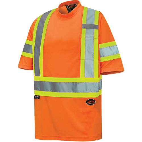 6970 T-shirt de s&eacute;curit&eacute; en il-de-perdrix, Polyester, T-petit, Orange haute visibilit&eacute; SPOC Demo
