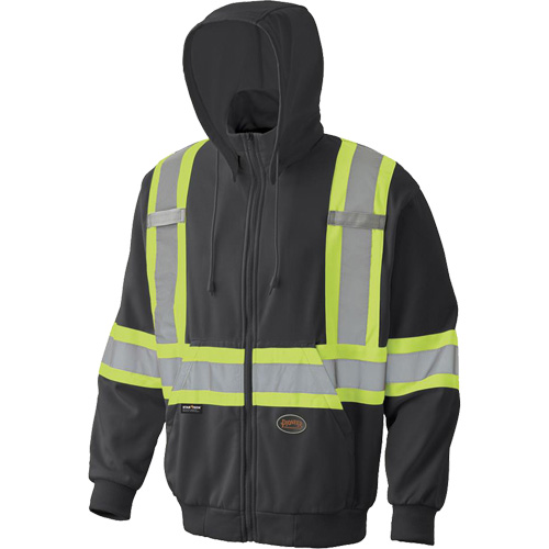 6942 Zip Style Hoodie, Small, Black SPOC Demo