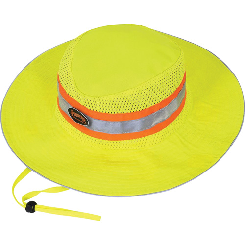 279 Chapeau de garde forestier avec sangle, Jaune lime haute visibilit&eacute;, Polyester SPOC Demo
