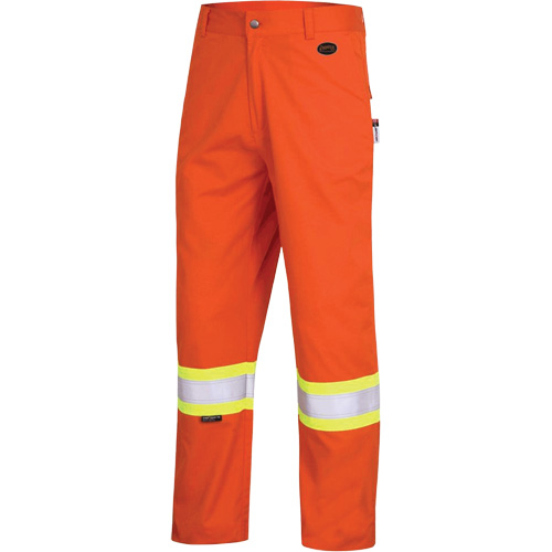 7763 FR-Tech&reg; 88/12 Arc Rated High-Visibility Safety Pants, 38, x 30, High Visibility Orange, 9.7 cal/cm² SPOC Demo