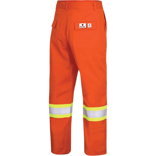 7763 FR-Tech&reg; 88/12 Arc Rated High-Visibility Safety Pants, 38, x 30, High Visibility Orange, 9.7 cal/cm² SPOC Demo