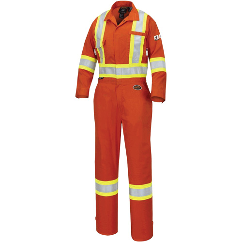 7702W Combinaison FR-Tech ignifuge/contre les arcs pour femme, Taille T-petit, Orange haute visibilit&eacute;, 10 cal/cm² SPOC Demo