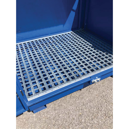 Ultra-Hard Top S4 Steel Spill Pallet, 61" L x 54.4" W x 52" H, 4700 lbs. Load Capacity SPOC Demo