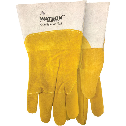 Ram Tough Welding Gloves, Goat Grain/Split Cowhide, Size Medium SPOC Demo