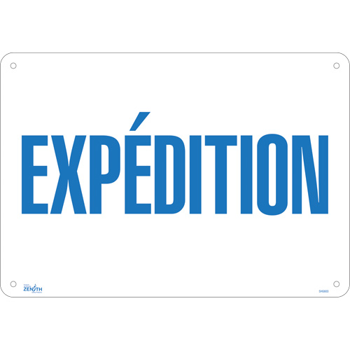 "Exp&eacute;dition" Sign, 14" x 20", Aluminum, French SPOC Demo