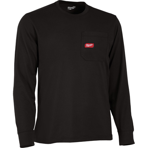 T-shirt &agrave; manches longues avec poches Gridiron, Hommes, Petit, Noir SPOC Demo