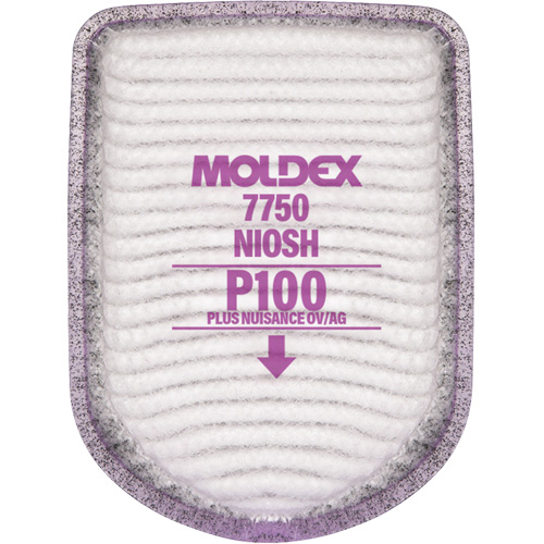 Filtre pour respirateur semi-rectangulaire, Filtre contre les particules avec suppresion de vapeurs nuisibles, Vapeurs organiques/Gaz acides/P100 SPOC Demo