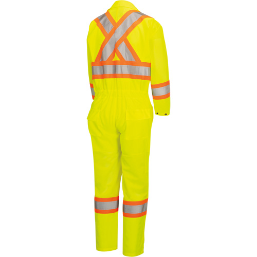 5999AW Women's High-Visibility Traffic Safety Coveralls, X-Small, High Visibility Lime-Yellow SPOC Demo