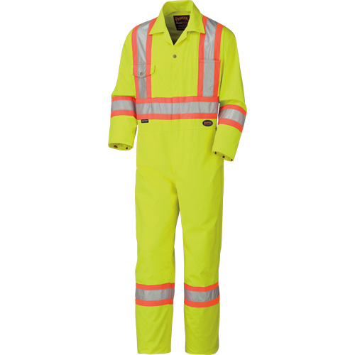 5512T High-Visibility Coveralls, 40 (Tall), High Visibility Lime-Yellow SPOC Demo