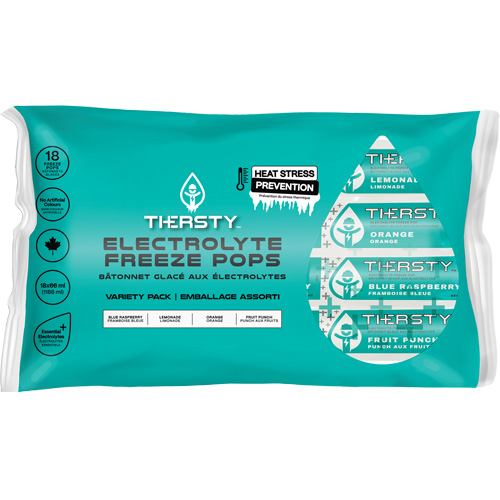 B&acirc;tonnets gel&eacute;s de boisson hydratante, Gel&eacute;, Saveurs vari&eacute;es SPOC Demo