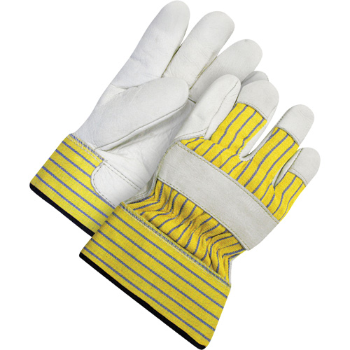 Lined Fitter's Gloves with Safety Cuff, 2X-Large, Grain Cowhide Palm, Acrylic-Pile Inner Lining SPOC Demo
