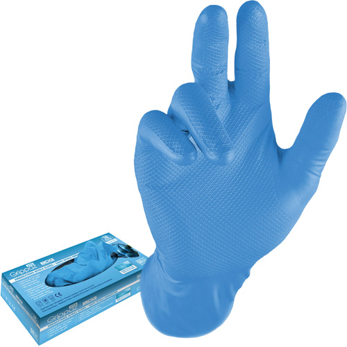 Disposable Gloves, 3X-Large, Nitrile, 8-mil, Powder-Free, Blue SPOC Demo
