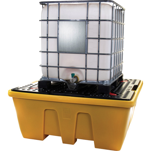 IBC Spill Pallet, 333 US gal. Spill Capacity, 66" x 66" x 27.5" SPOC Demo