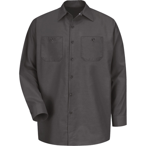 Chemise industrielle de travail &agrave; manches longues, Hommes, Moyen, Charbon SPOC Demo