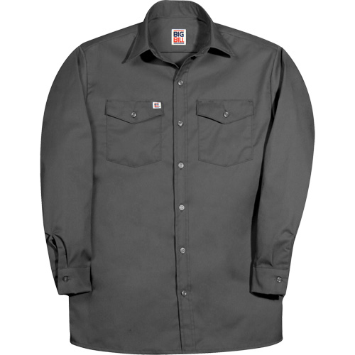 Premium Long-Sleeve Work Shirt, Men's, 2X-Large, Charcoal SPOC Demo