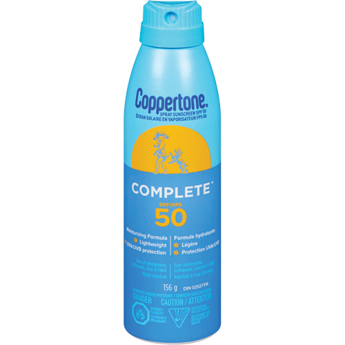 Protection solaire compl&egrave;te Coppertone, FPS 50, Vaporisateur SPOC Demo