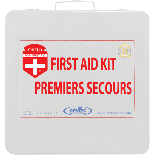 Shield First Aid Kit, Meets/Exceeds CSA Z1220-24 Type 2 Low-Risk Environment, Medium (26-50 Workers) SPOC Demo