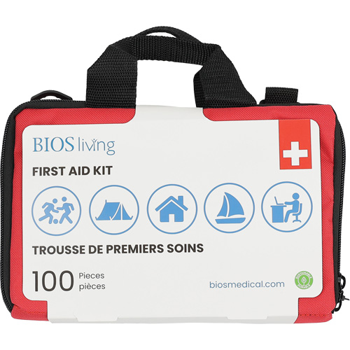 100-Piece Home & Travel First Aid Kit, Nylon Bag SPOC Demo