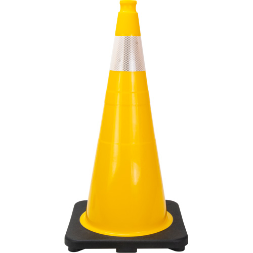 Premium Traffic Cone, 28", Yellow, 4" Reflective Collar(s) SPOC Demo