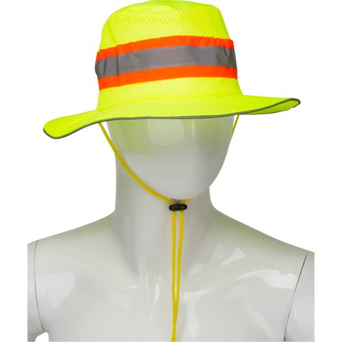 Chapeau de p&ecirc;cheur &agrave; refroidissement par &eacute;vaporation, Lime haute visibilit&eacute; SPOC Demo