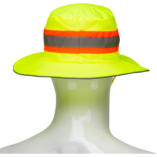 Chapeau de p&ecirc;cheur &agrave; refroidissement par &eacute;vaporation, Lime haute visibilit&eacute; SPOC Demo