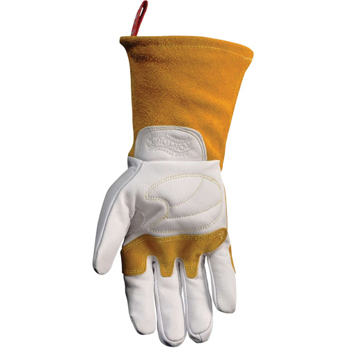 Caiman&reg; Premium TIG/MIG Welder's Gloves with FR Insulated Split Cowhide Back, Grain Goatskin, Size X-Large SPOC Demo