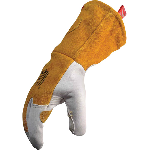 Caiman&reg; Premium TIG/MIG Welder's Gloves with FR Insulated Split Cowhide Back, Grain Goatskin, Size X-Large SPOC Demo