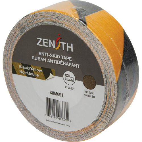Anti-Skid Tape, 2" x 60', Black & Yellow SPOC Demo