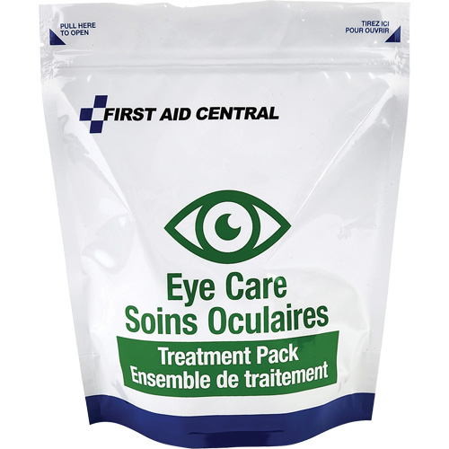 10 articles pour les soins oculaires pour la trousse d'intervention d'urgence de premiers soins SPOC Demo